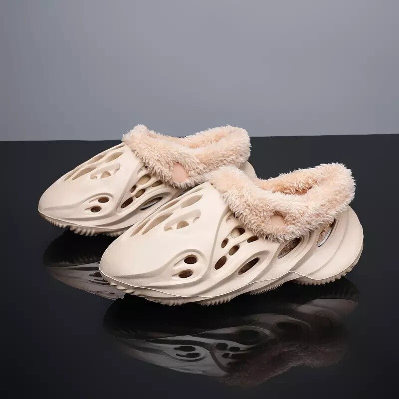 Foam Runner Slide with Optional Furry Sock Insert Unisex Babies, Kids & Adults
